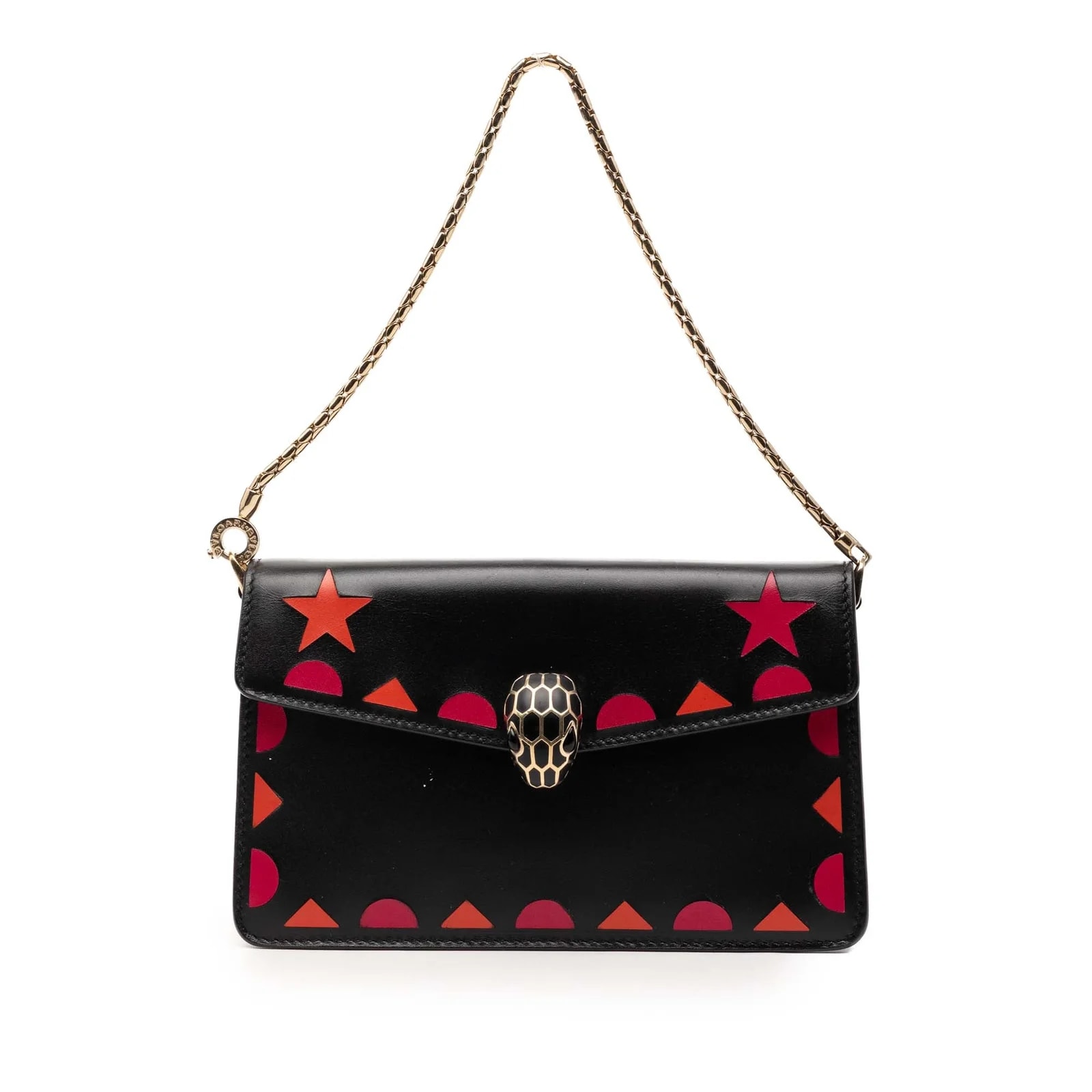Bvlgari — Mini Geometric and Stars Patch Serpenti Forever With Chain — Handbag — resale
