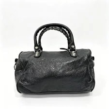Auth Balenciaga City Style Twiggy Aged Boston Crossbody 3