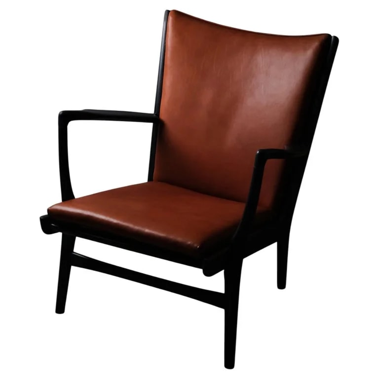 A.P. Stolen, Hans J. Wegner — Hans J. Wegner AP 16 Lounge in Leather for A.P. Stolen, Denmark, 1960s — Furniture — resale