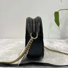 Gucci GG Marmont Round Chevron Quilted Hardware Auth 3