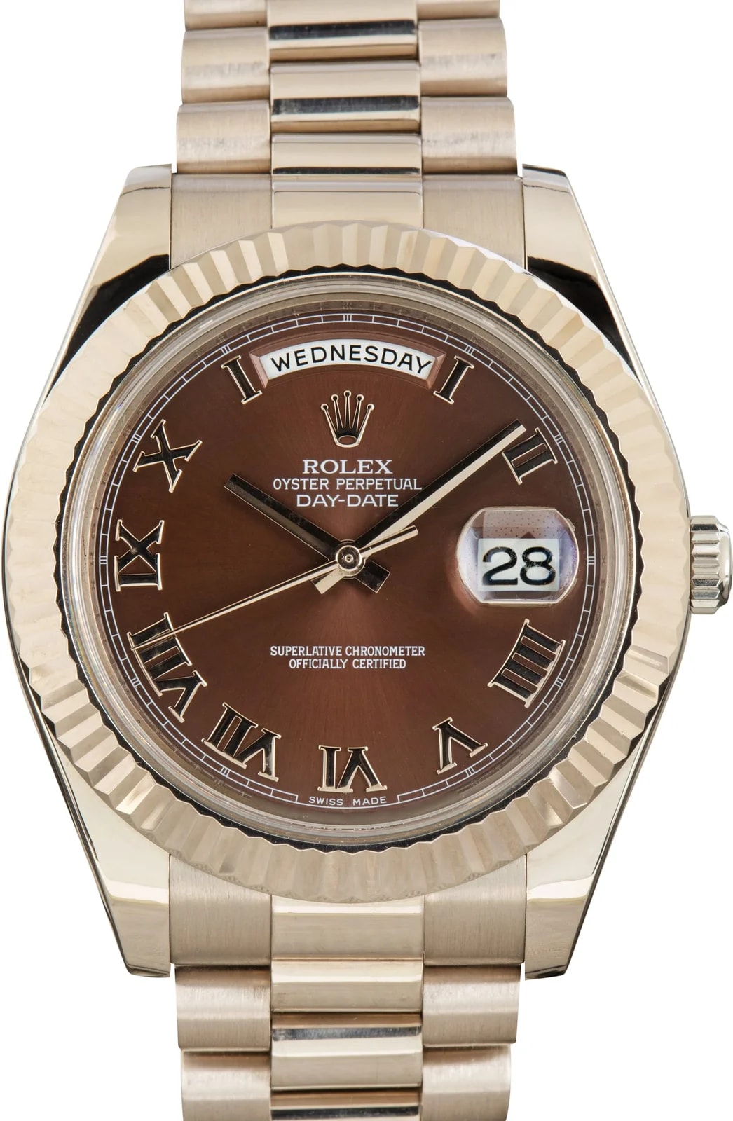 Rolex Day-Date II Ref 218239 Brown Roman Dial 2