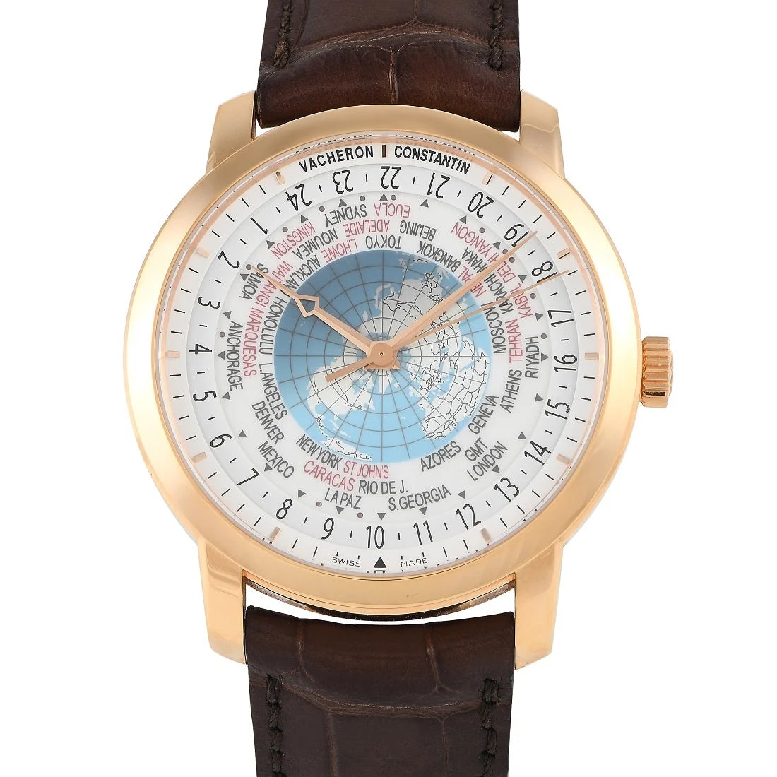 Worldofluxuryus — Vacheron Constantin Traditionnelle World Time 18kt Rose Gold — Watch — resale