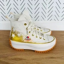Converse — ⭐Converse Run Star Hike Hi Shoes Sz 6 Embroidered Stars A12900C — Sneaker — resale