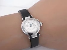 Cartier Pasha W3140025?2973 Stainless Steel 27mm Silver Dial Quartz #WJW366 2
