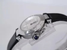 Cartier Pasha W3140025?2973 Stainless Steel 27mm Silver Dial Quartz #WJW366 4