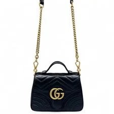 Gucci Chevron Mini GG Marmont Top Handle (sa071826a0r) 2
