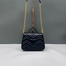 Gucci Chevron Mini GG Marmont Top Handle (sa071826a0r) 3