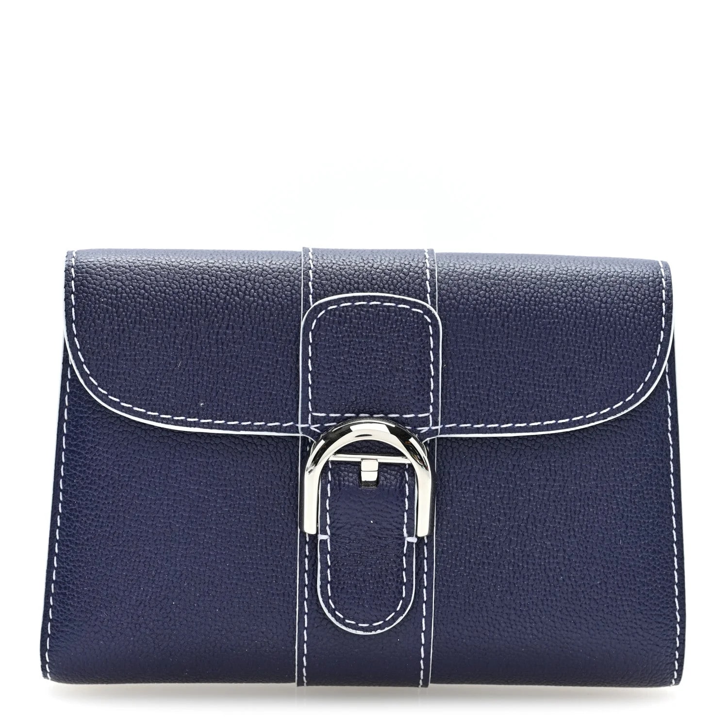 Delvaux — Grained Rodeo Brillant Compact Wallet — Accessory — resale