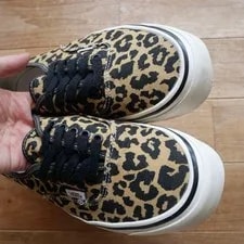 9.0US Vhtf Vans/44Dx/Discontinued Made in Anaheim/Leopard Pattern/Us9.0 LTD 2