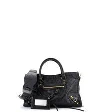 Balenciaga — Balenciaga Logo Strap City Classic Studs Small — Handbag — resale