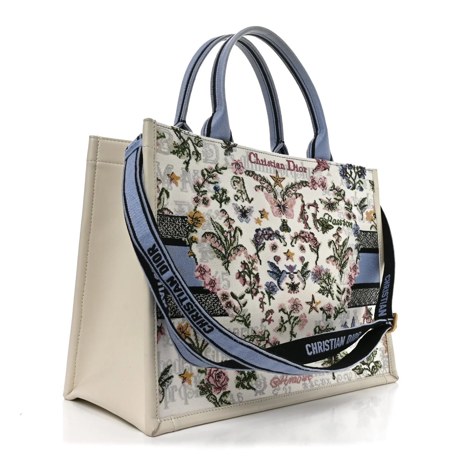 Embroidered Medium Dioramour 47 Passion Book Tote With Strap 2