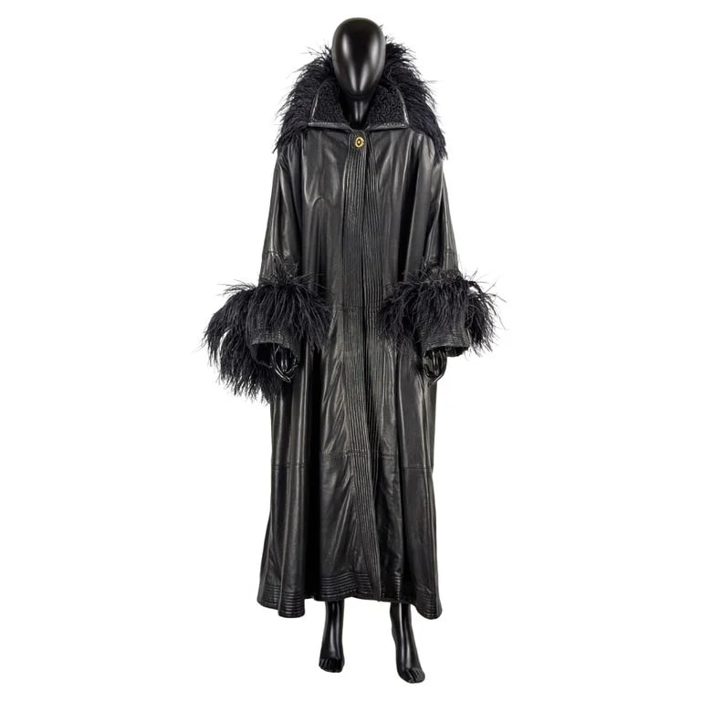Gianni Versace — Gianni Versace Coat With Feathers — Clothing — resale