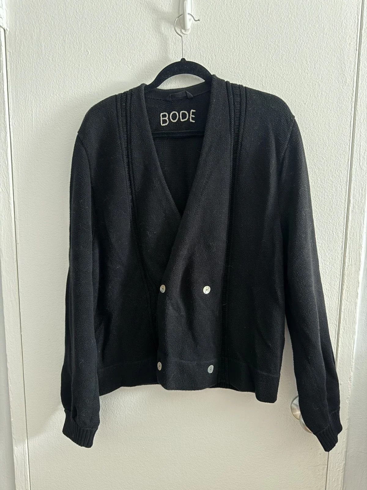 Double Breasted Cotton Cardigan - - L/xl — streetwear — resale