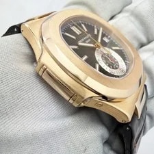 2017 Patek Philippe Nautilus 5980R-001 40MM Brown Dial 18K Rose Gold Box Paper 3