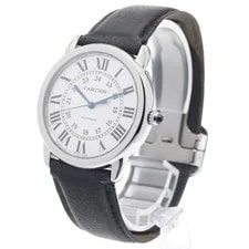 Cartier — Cartier Ronde Solo WSRN0021 36mm SS/Leather Silver #C16739 — Watch — resale