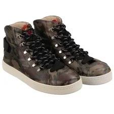 Dolce & Gabbana — Dolce & Gabbana DG Logo Camouflage High Top Shoes — Sneaker — resale