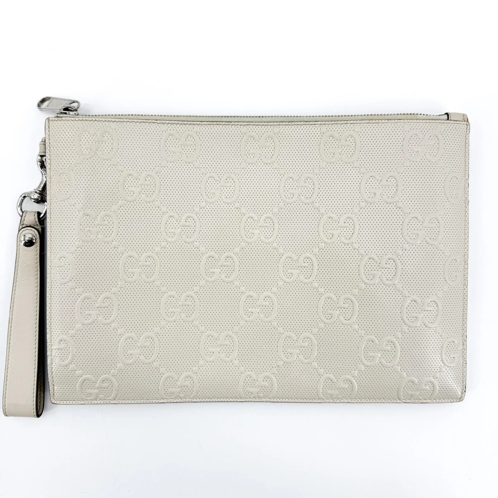 Gucci Wristlet GG Embossed Perforated Clutche & Pouche 2