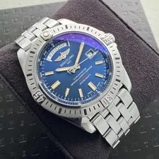 44 Breitling Galactic 44 A45310 - + Blue Dial 2