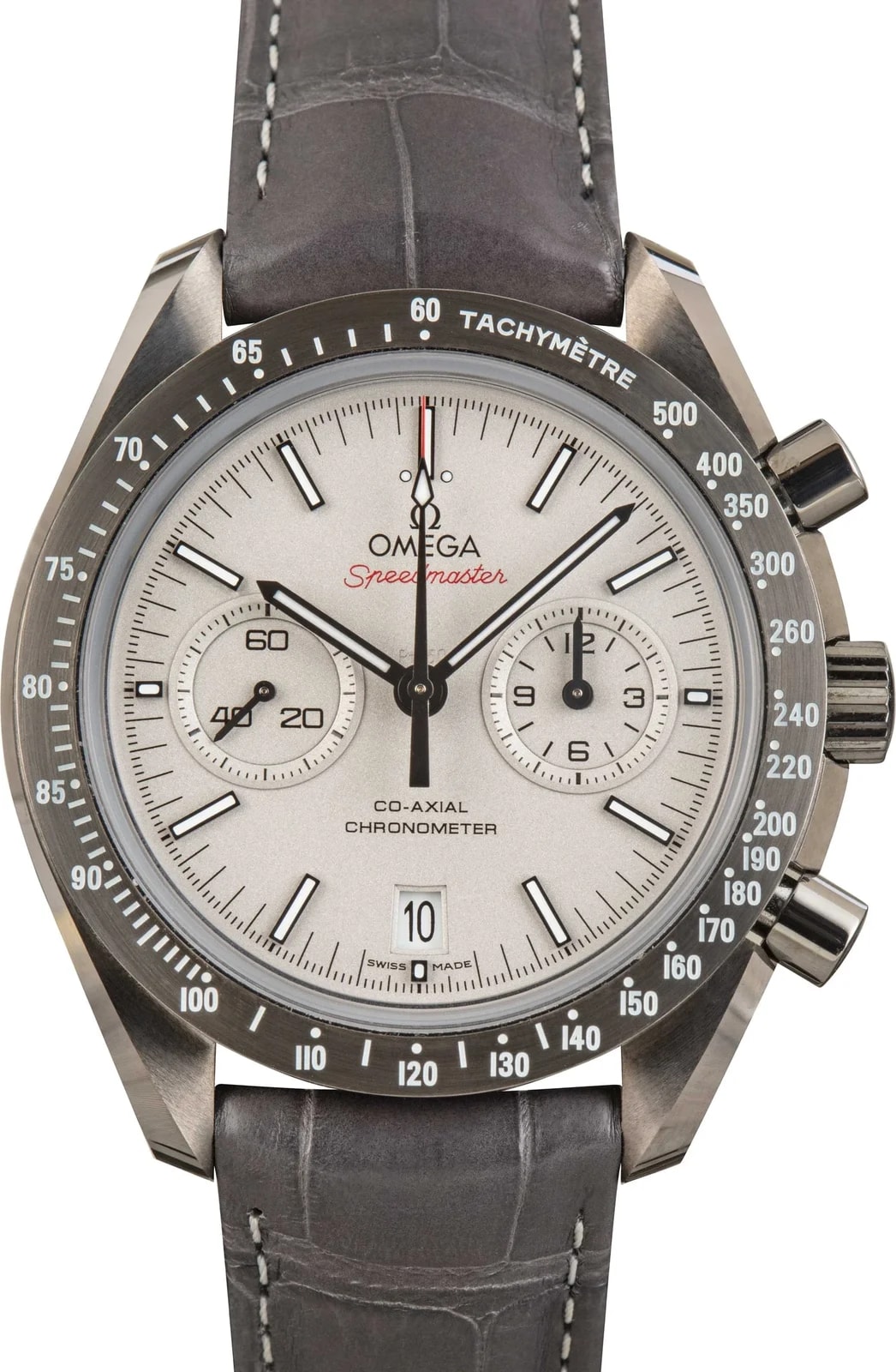 Omega Speedmaster Grey Side of the Moon Platinum Dial 2