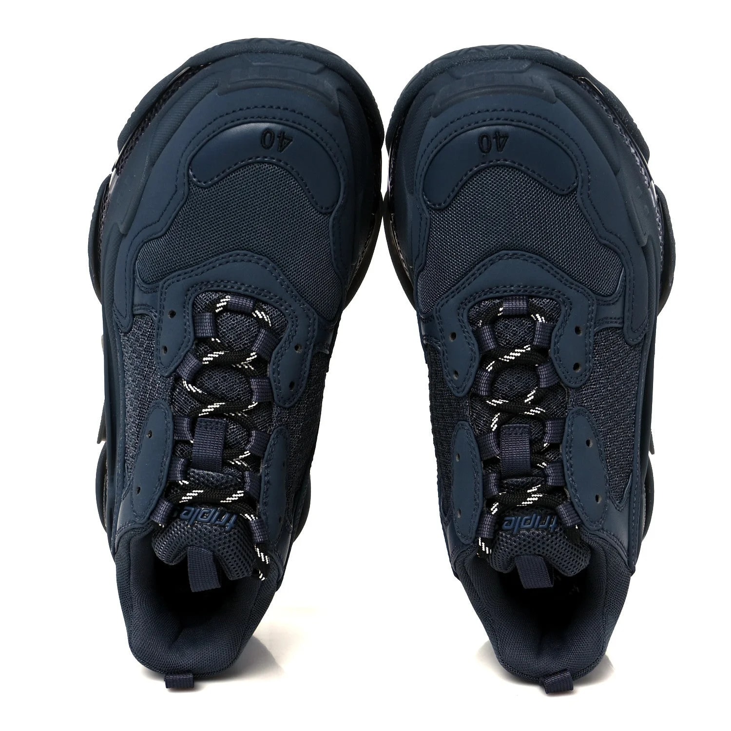Fabric Clear Sole Fluo Triple S 40 2