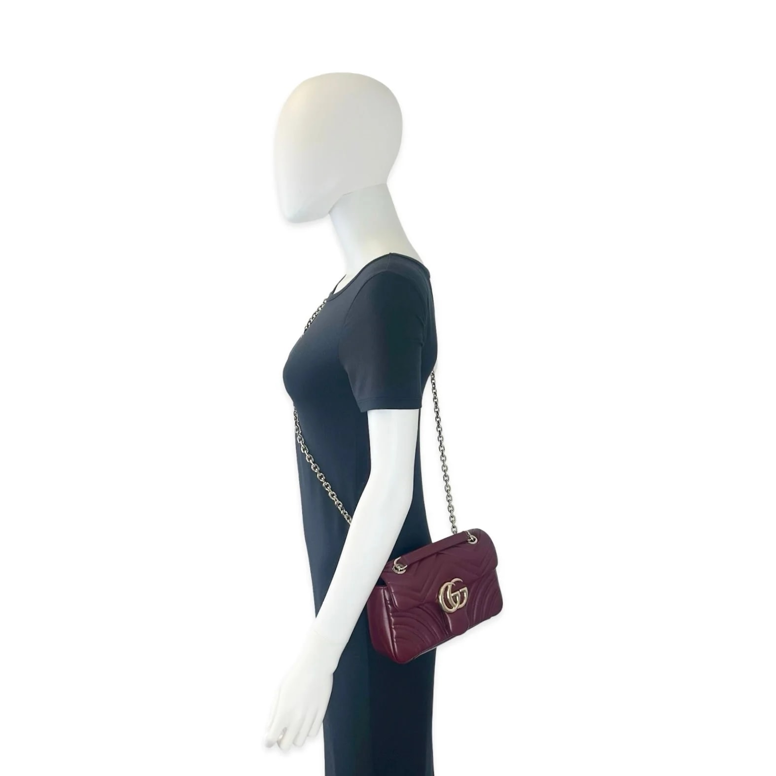Gucci Matelasse GG Marmont Small Chain Flap 2