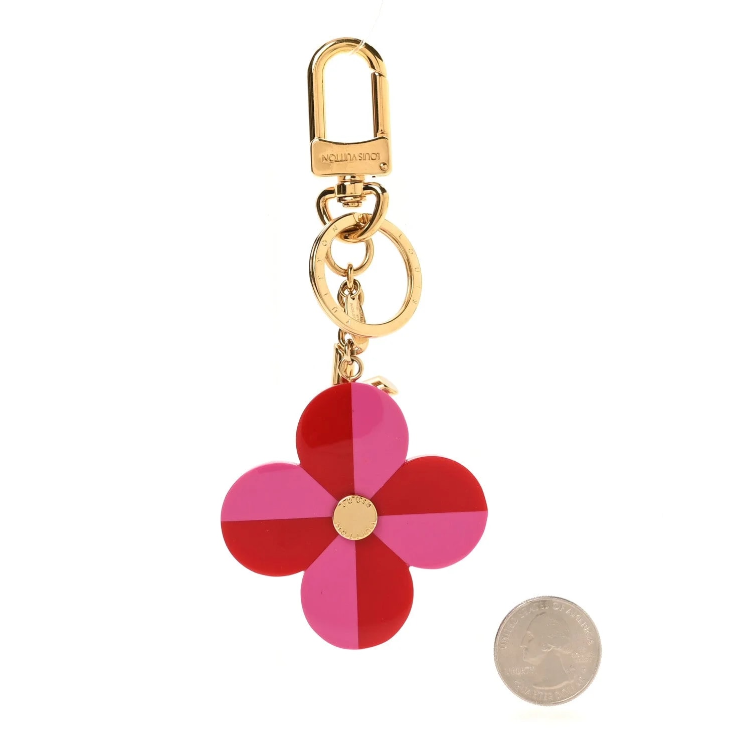 Flower and V Bag Charm 2