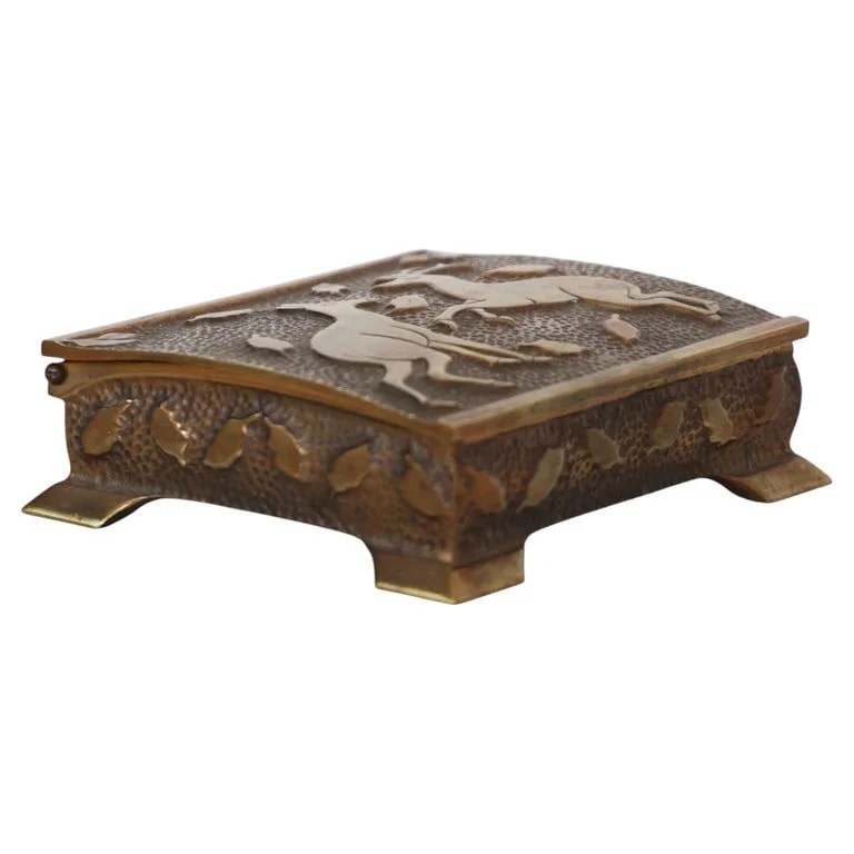 Art Nouveau Casket By Niels Dam Ravn, 1930s, Denmark 2