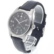IWC Pilot's Mark XV IW325301 38mm SS Black Dial Automatic Date #C272 2