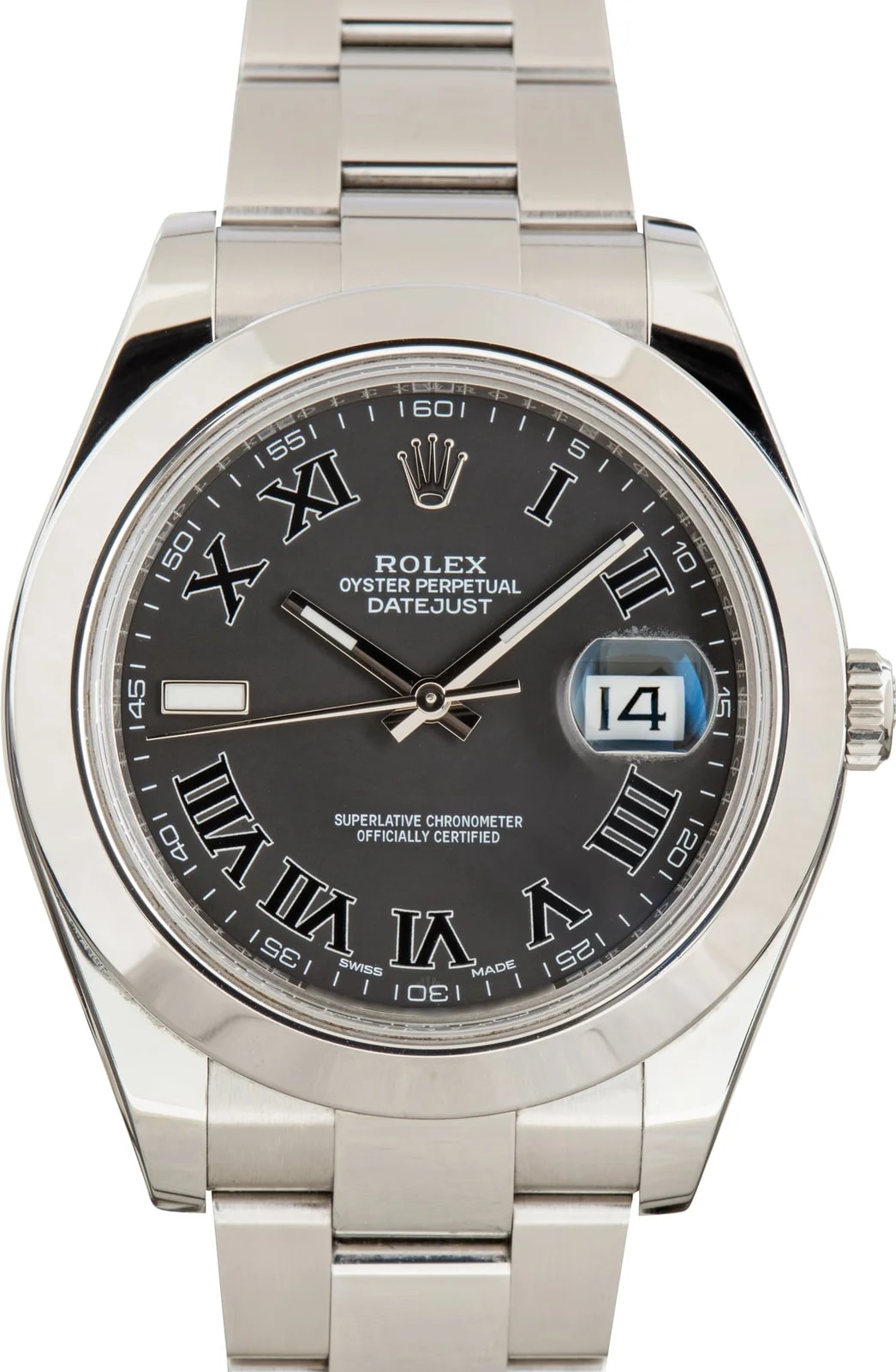 Rolex Datejust II Ref 116300 Matte Black Roman Dial 3