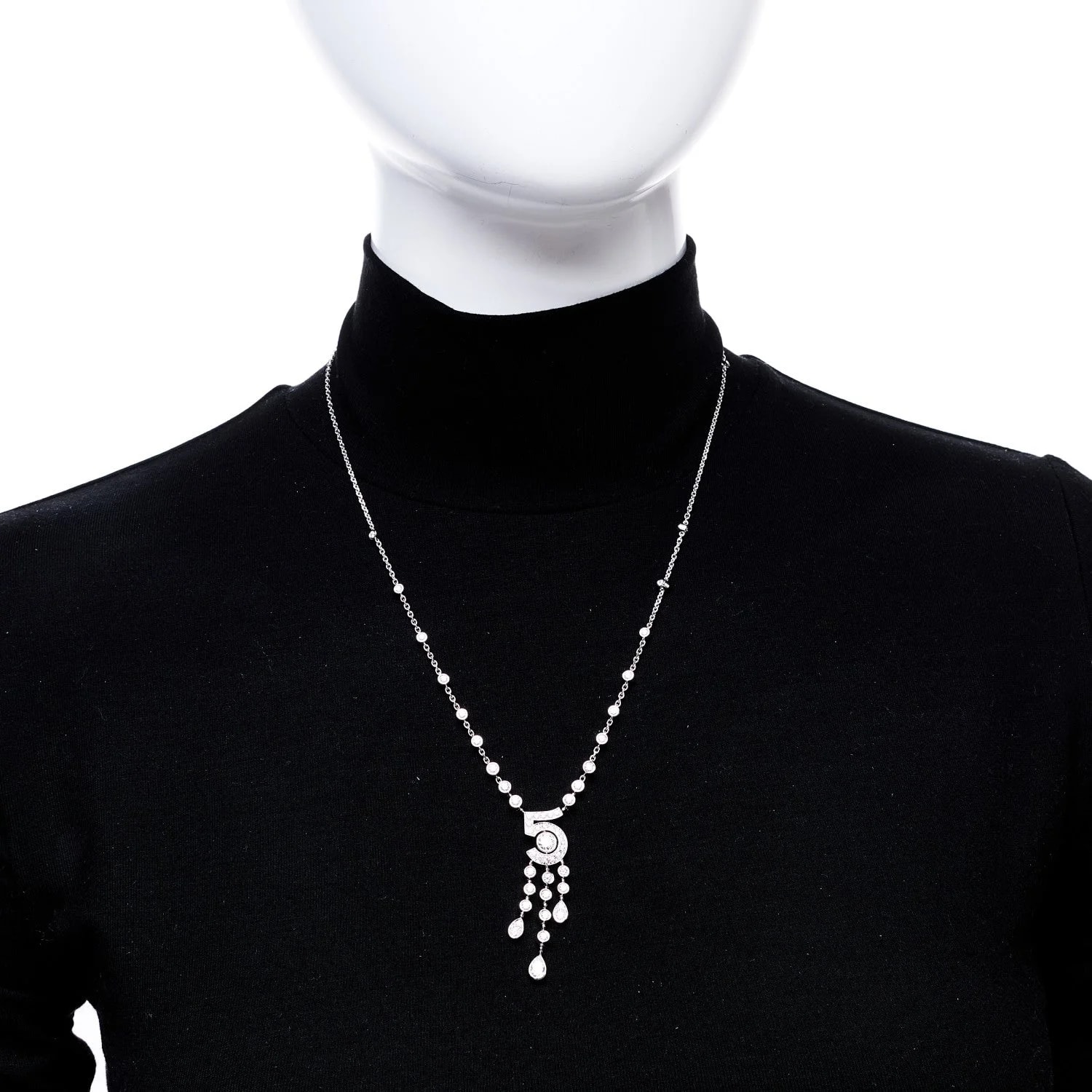 18K White Gold Eternal No 5 Drop 2