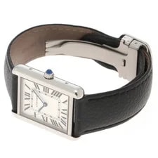 Cartier Tank Solo LM WSTA0028 Stainless Steel 26mm Silver Dial Quartz #DW2507 3