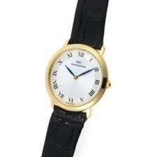 IWC Portofino 2009 Manual Cal.1852 Silver Dial Yellow Gold Leather 4