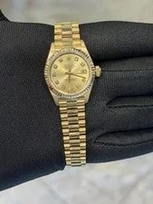 Rolex Datejust Lady President Champagne Diamond Dial on President 69178 With Box 3