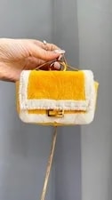 Fendi Baguette Mink Fur Mini Chain Crossbody 3