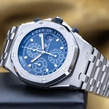 Audemars Piguet Royal Oak Offshore Chronograph 42mm Blue Beast 26237ST Full Set 2