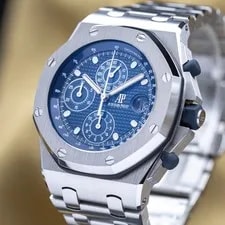 Audemars Piguet Royal Oak Offshore Chronograph 42mm Blue Beast 26237ST Full Set 4