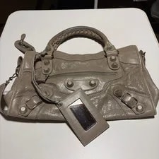 Balenciaga — Balenciaga Giant City Greige 173084 2way Studs — Handbag — resale