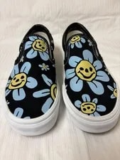 Vans Slip on Trippy Grin Floral Shoes 9 , ’S 2
