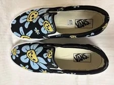 Vans Slip on Trippy Grin Floral Shoes 9 , ’S 4