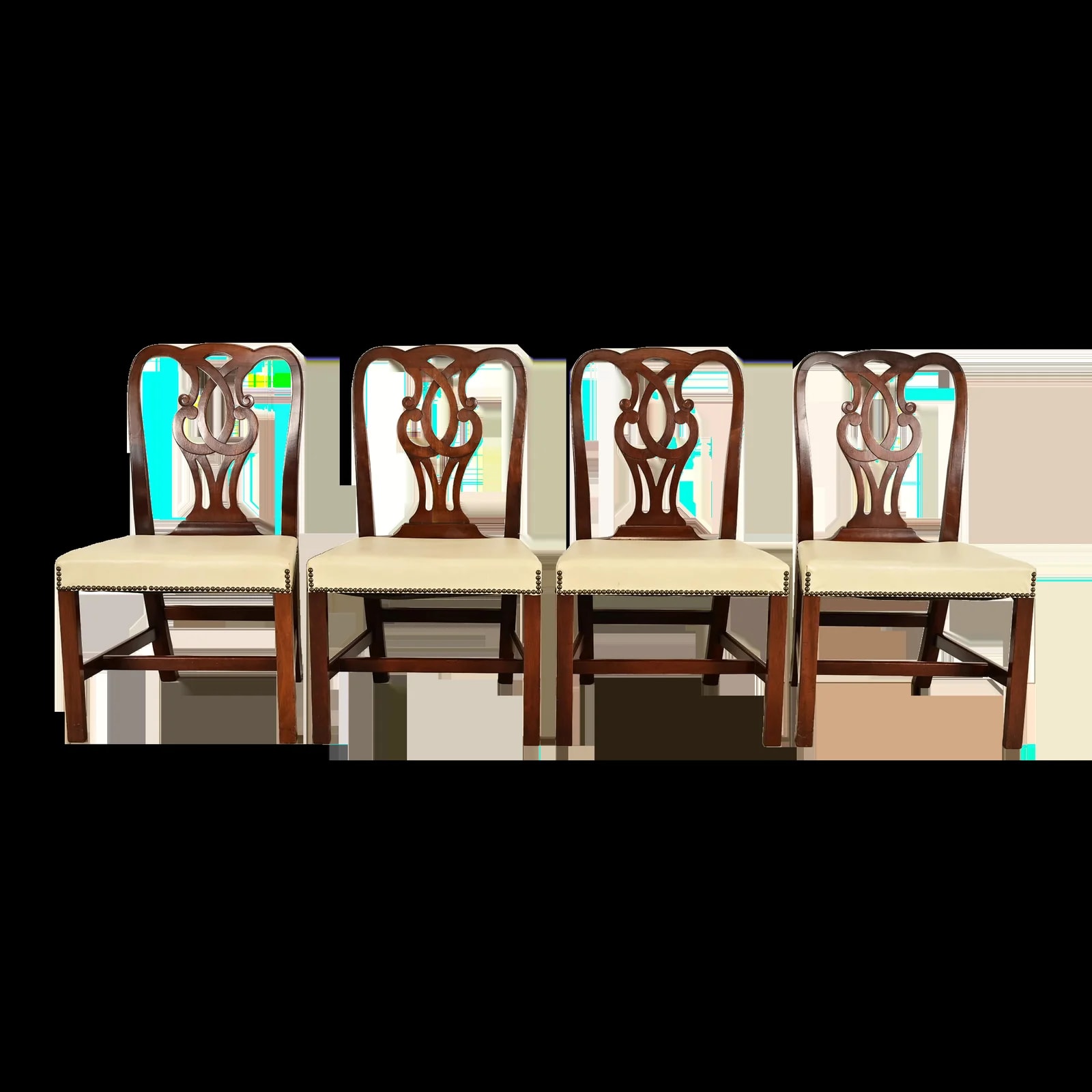 Baker Furniture Company — Baker Furniture Georgian Carved Dining , Set of Four — Furniture — resale