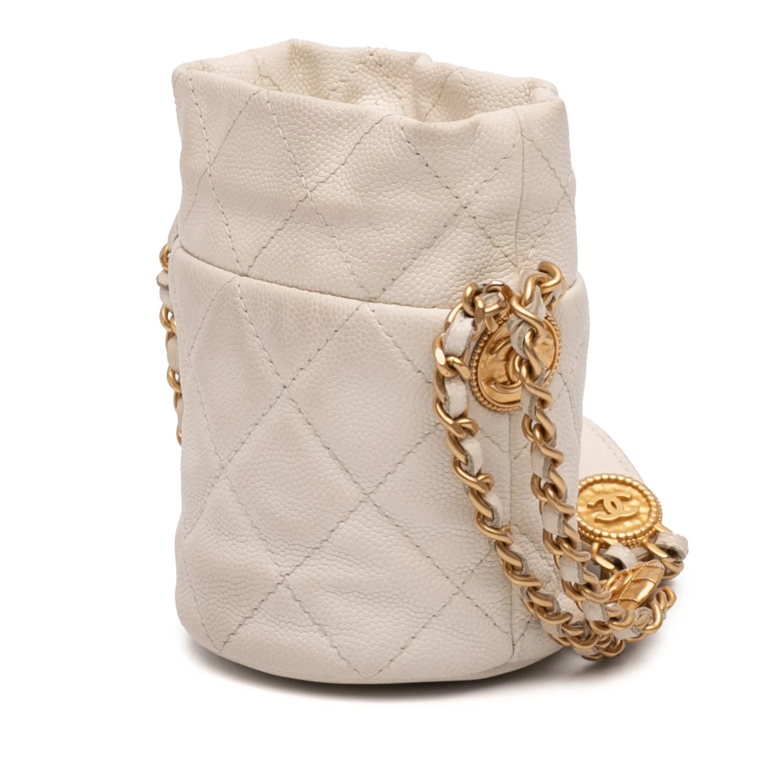 Twist Your Buttons Drawstring Bucket 2