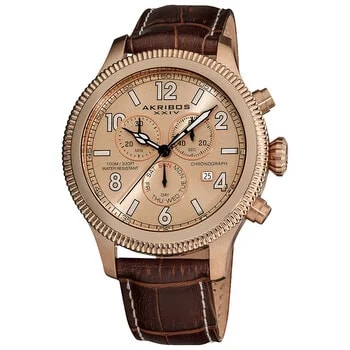 Akribos Ultimate Chronograph Rose Gold-Tone AK575BR 2