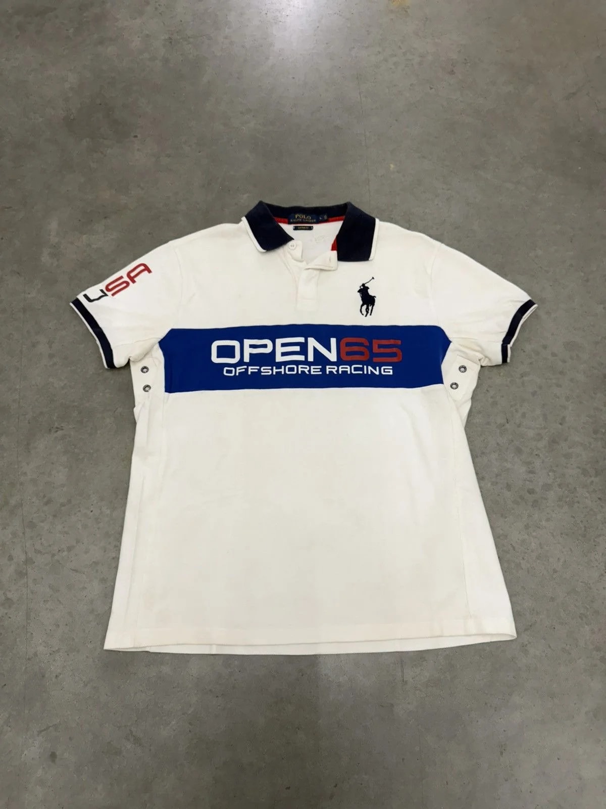 Polo Ralph Lauren — Polo Ralph Lauren Open 65 Offshore Racing USA Polo Short Sle — streetwear — resale