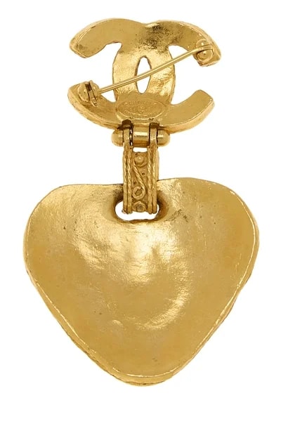 & Gripoix 'CC' Brooch 2