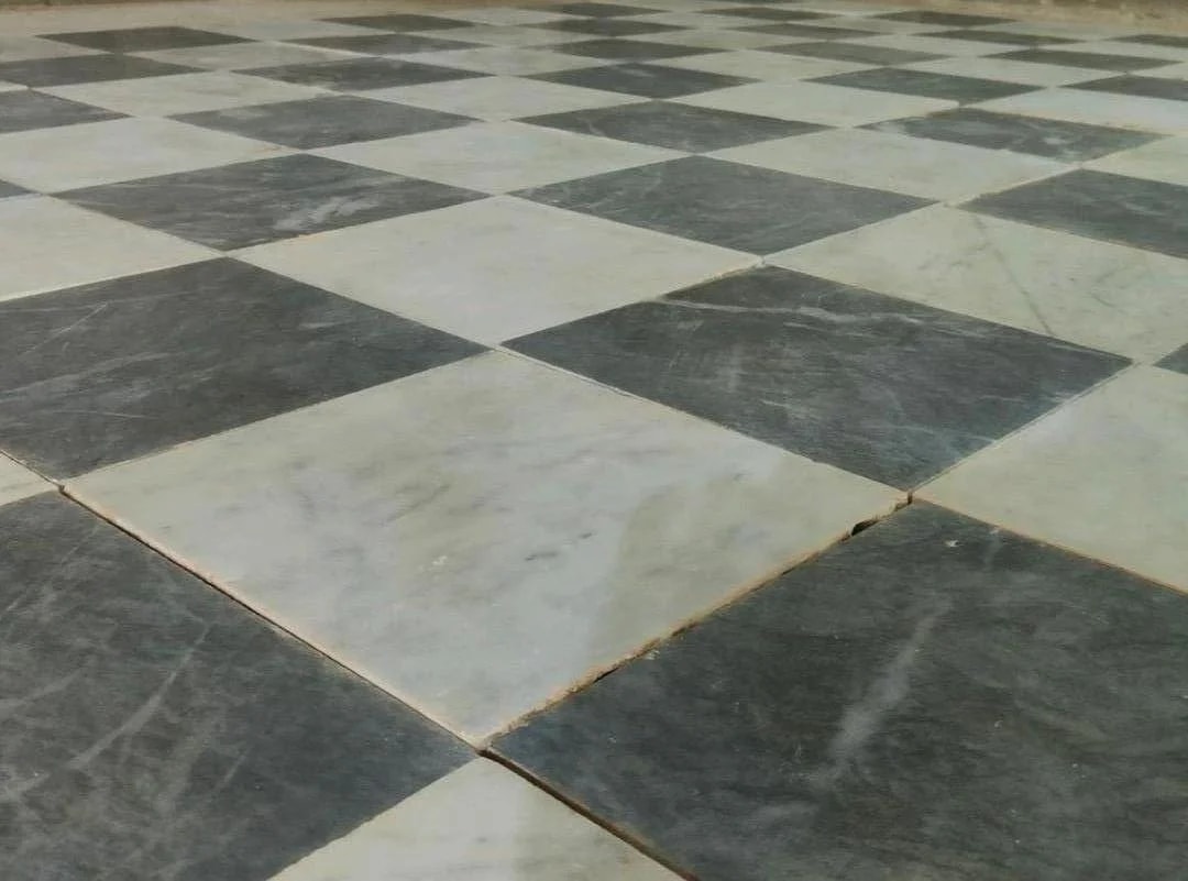 1920s Reclaimed Italian Carrara and Checker Flooring Tile — Furniture — resale