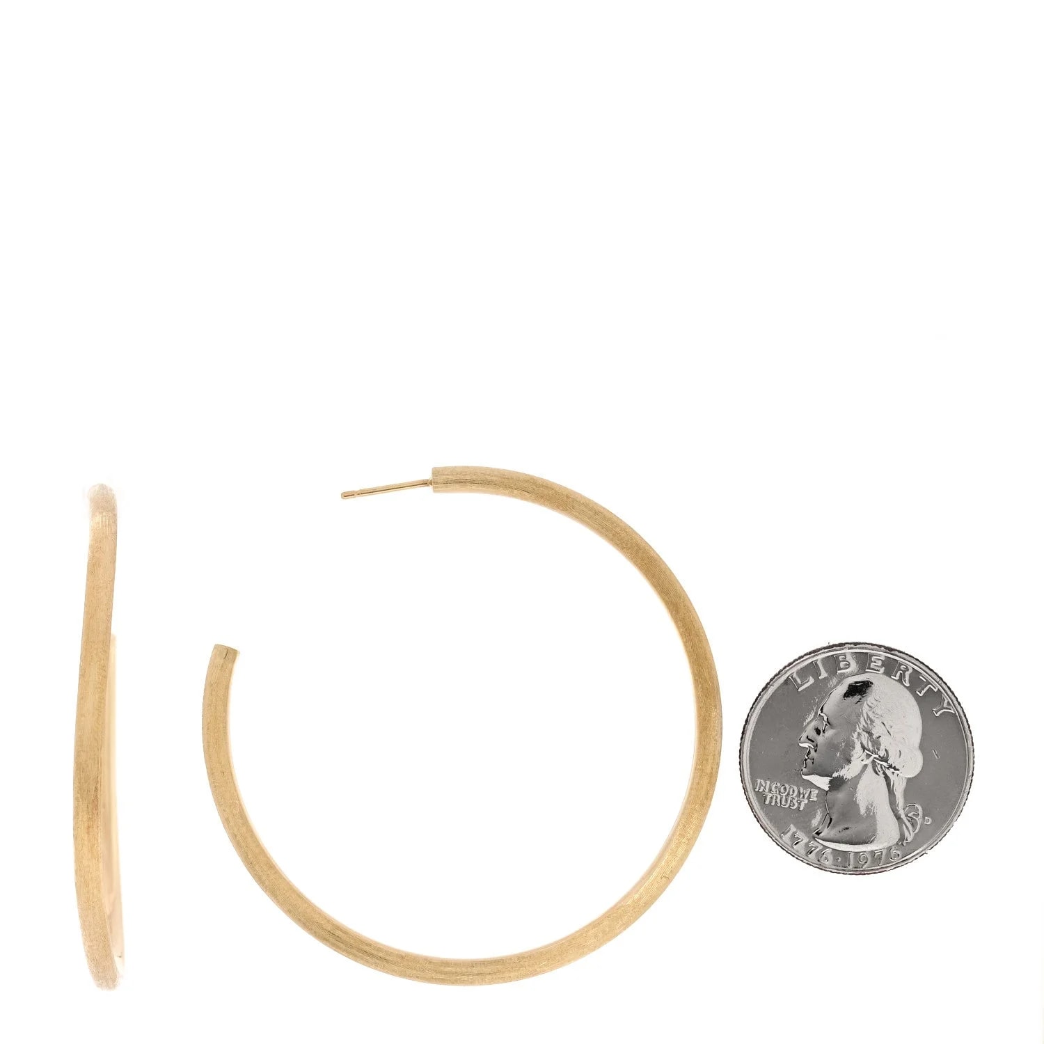 18K Yellow Gold Large Jaipur Hoop 2