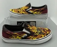 Vans — Vans Old Skool Samurai Rising 508731 Skate Shoes Fire Skull — Sneaker — resale