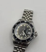 Tudor Submariner Black Dial ETA Cal. 2824-2 Working 79090 From Japan 2