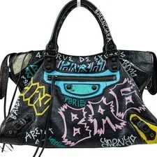 Balenciaga Classic Graffiti All Over Accent City Large 2