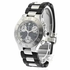 Cartier W10198U2 Chronoscaph Date Quartz With 904326 From Japan 2